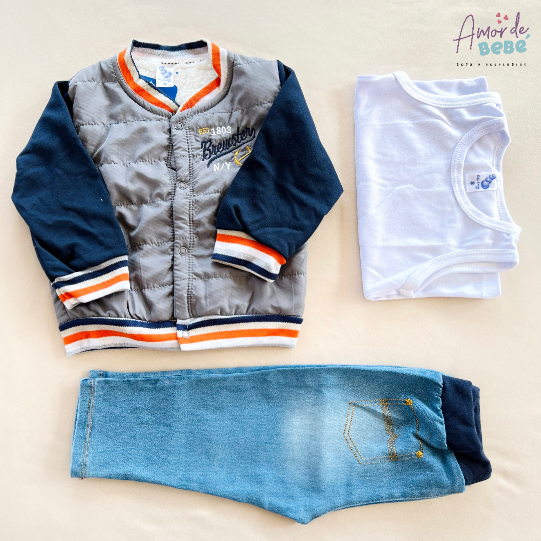 Conjunto baby auténtic x 3 piezas