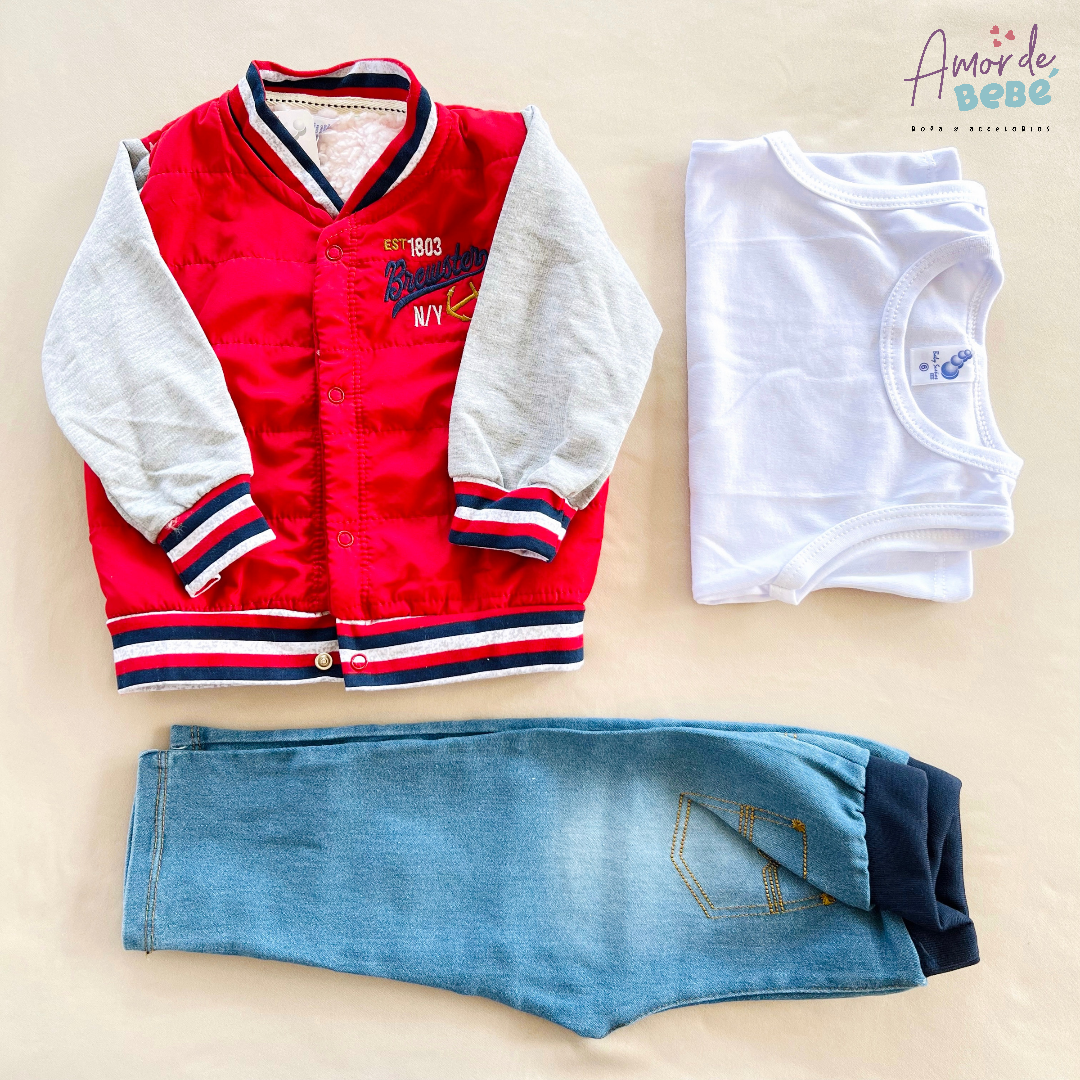 Conjunto baby auténtic x 3 piezas