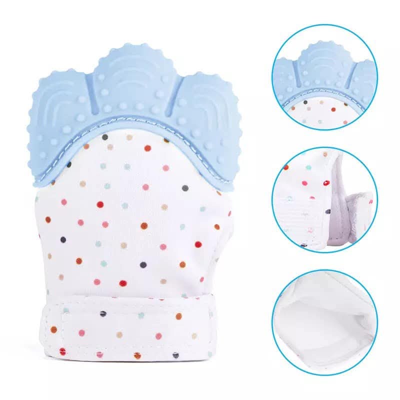 Teether glove scratches gums