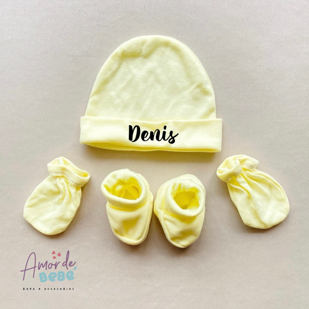 Set Personalizado Gorro, Medias y Manoplas