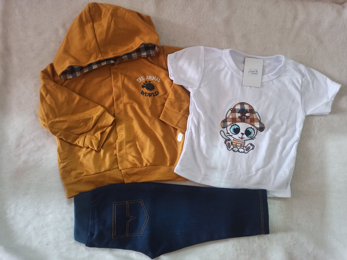 Conjunto baby pirata x 3 piezas