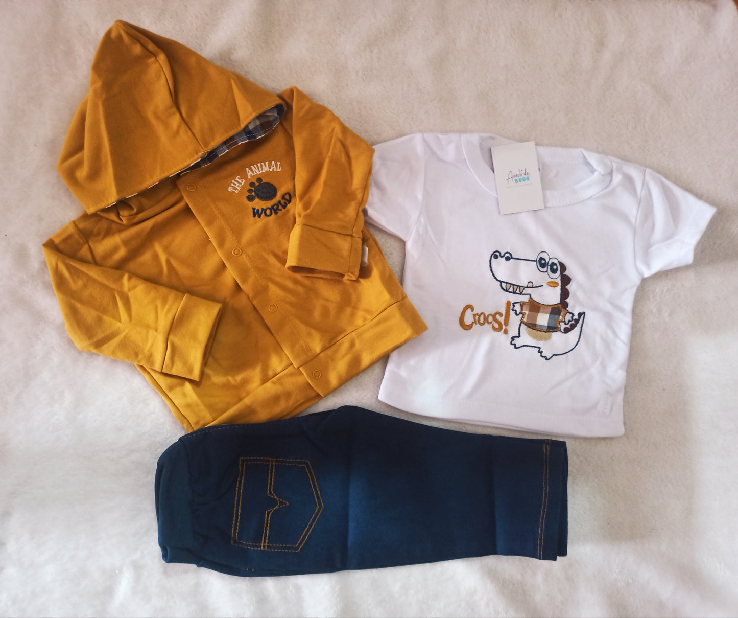 Conjunto baby pirata x 3 piezas