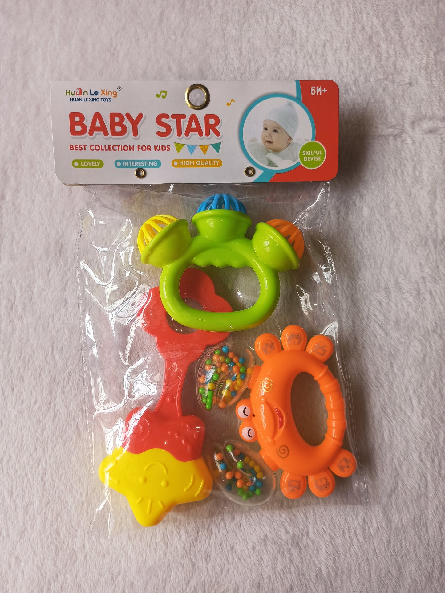 Kit por tres sonajeros baby