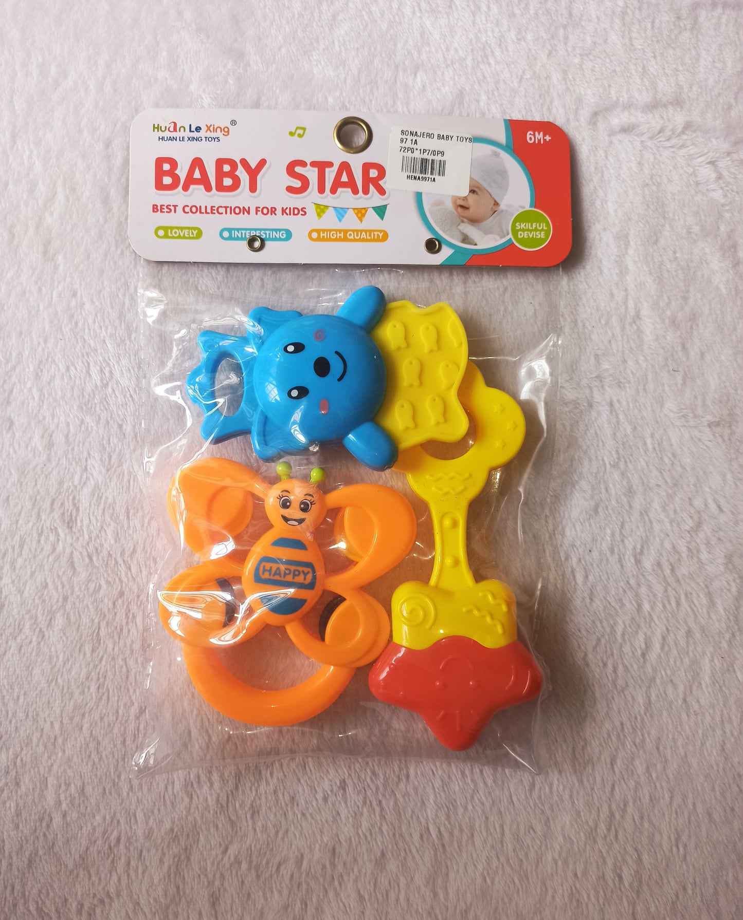 Kit por tres sonajeros baby