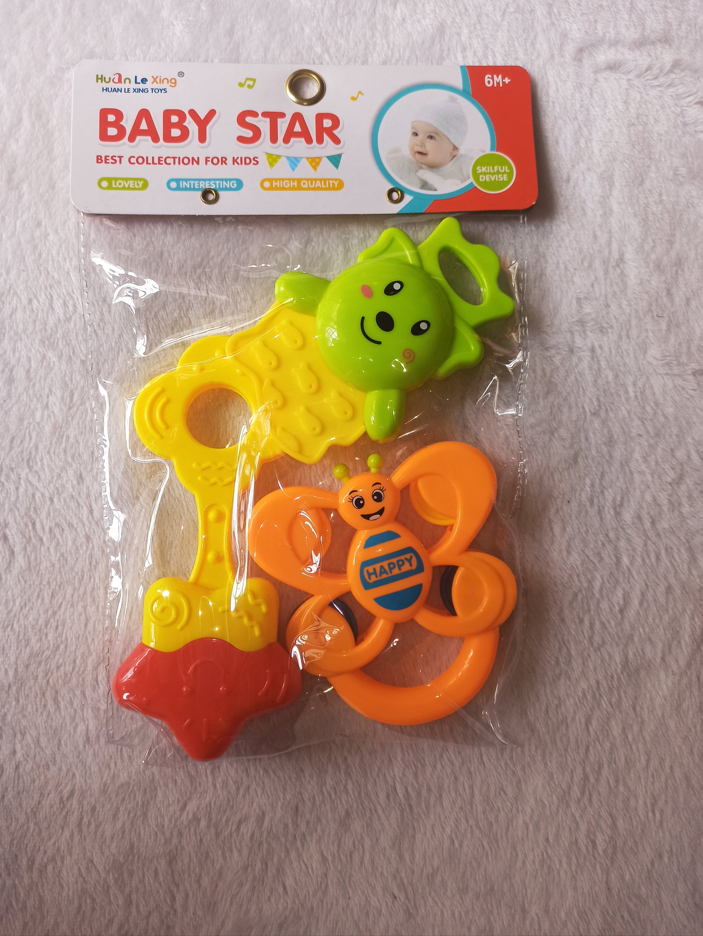 Kit por tres sonajeros baby