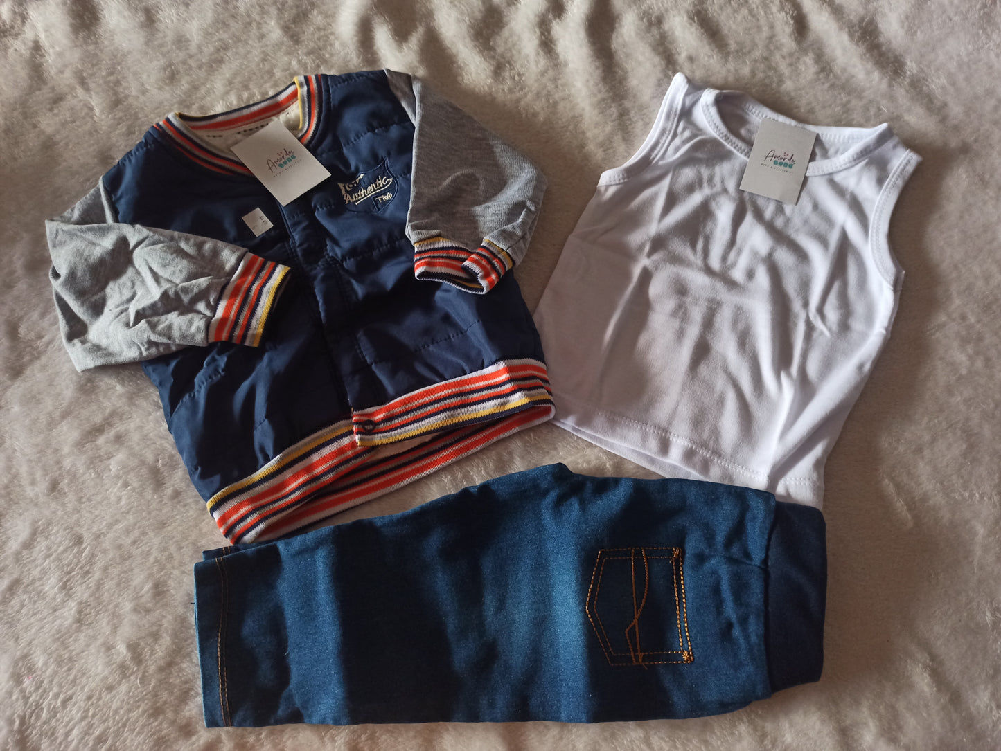 Conjunto baby auténtic x 3 piezas