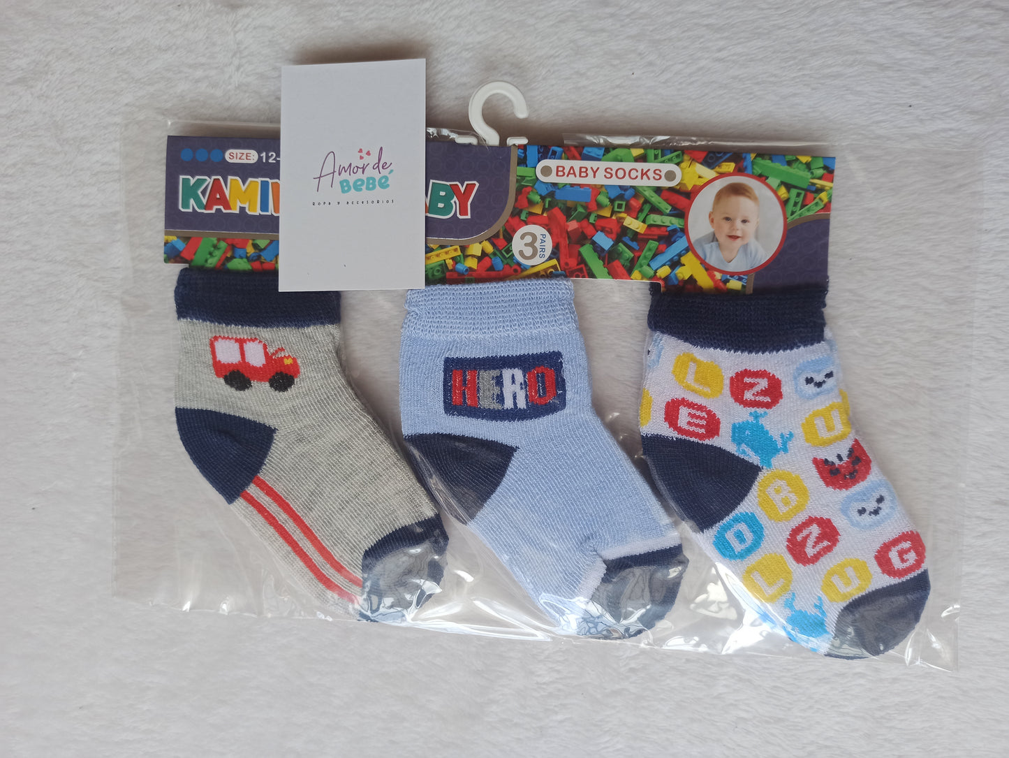 Kit por 3 pares Medias niño
