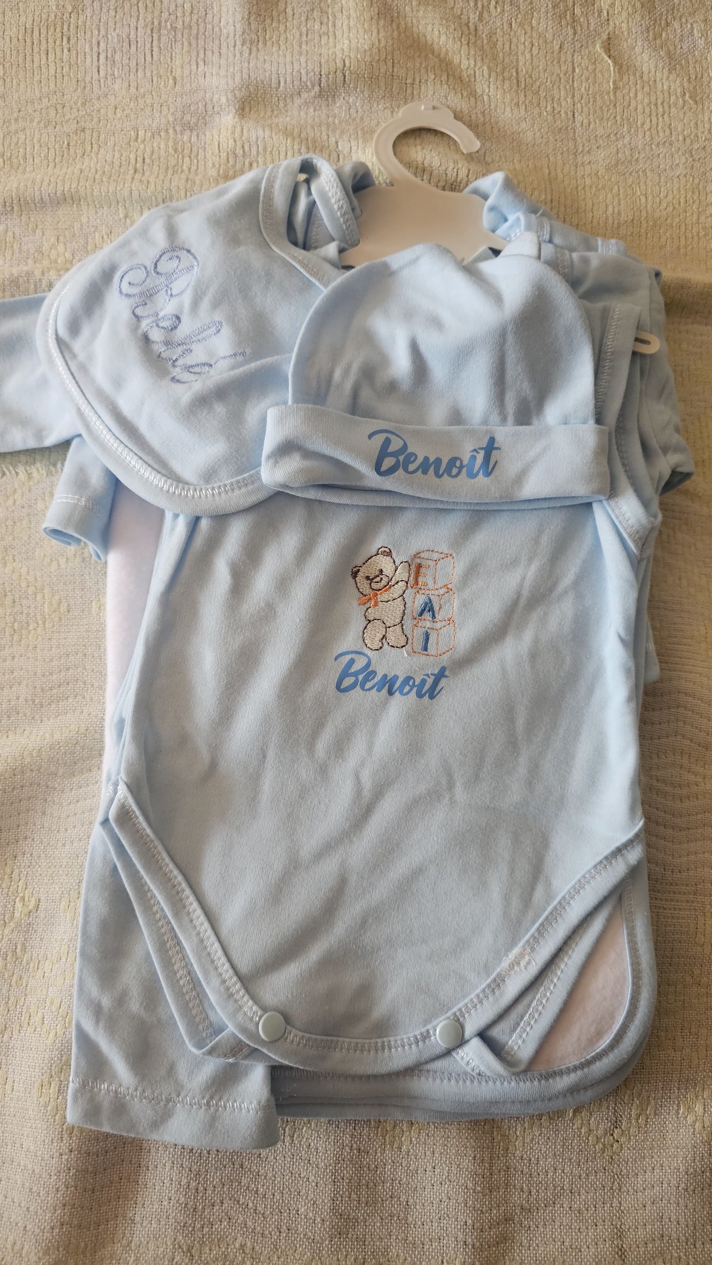 Personalizado ajuar de 9 piezas