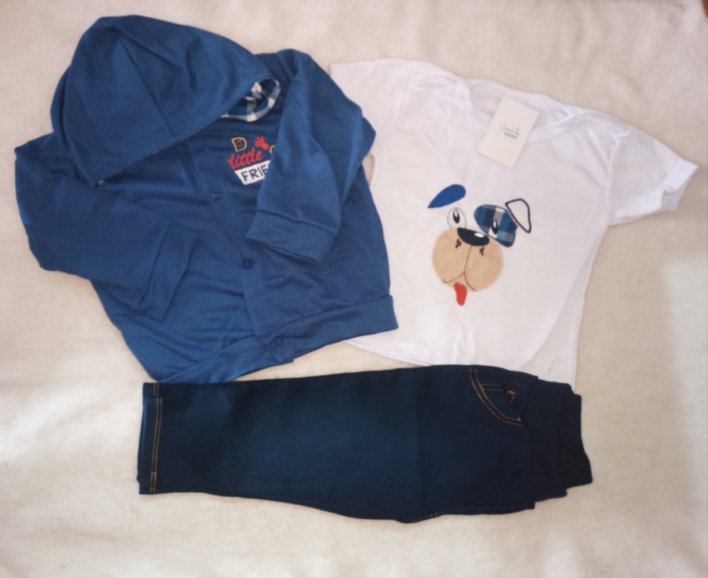 Conjunto baby pirata x 3 piezas