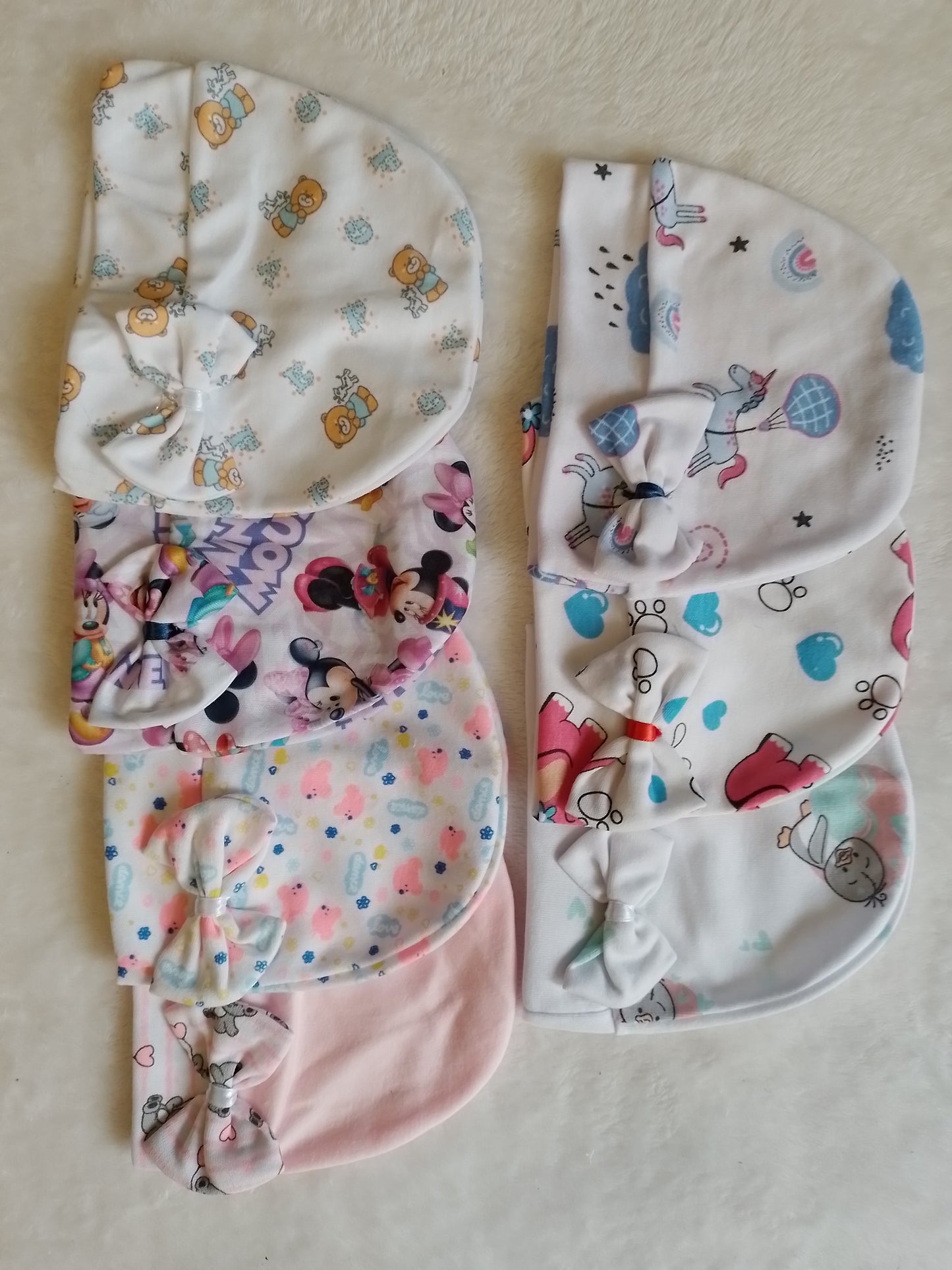 Set x7 Gorros niña