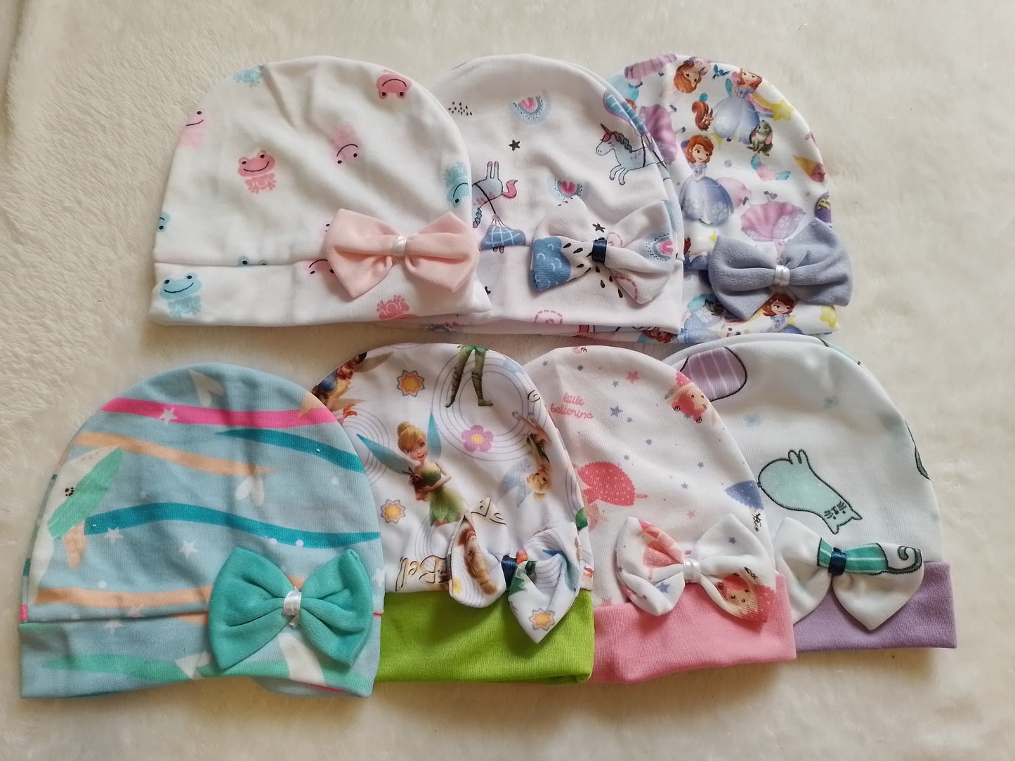 Set x7 Gorros niña