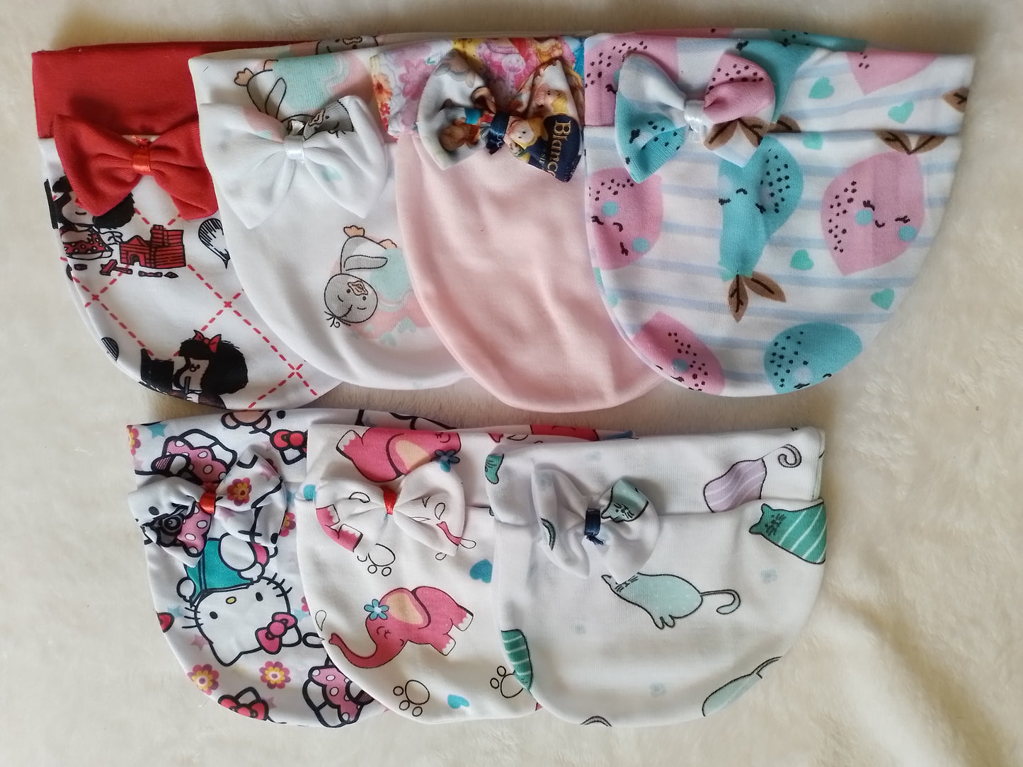 Set x7 Gorros niña