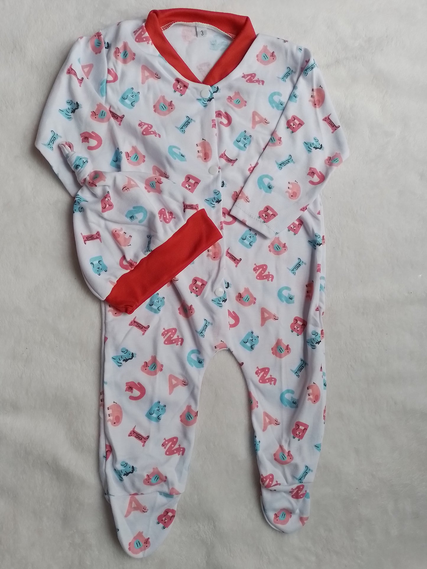 Pijama enteriza con gorro niño