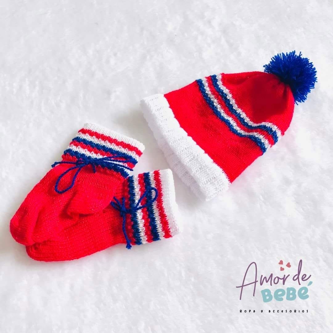 Duo gorro y medias navidad