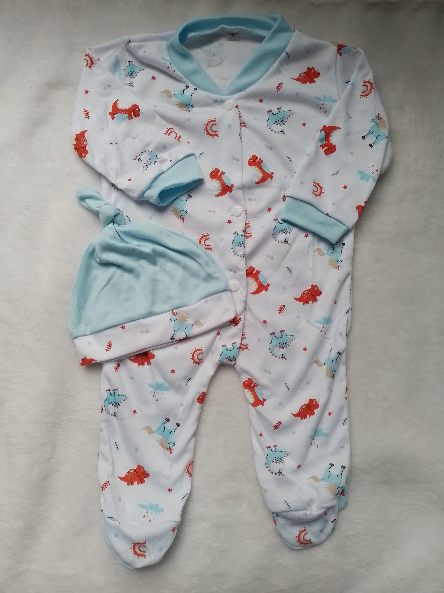 Pijama enteriza con gorro niño
