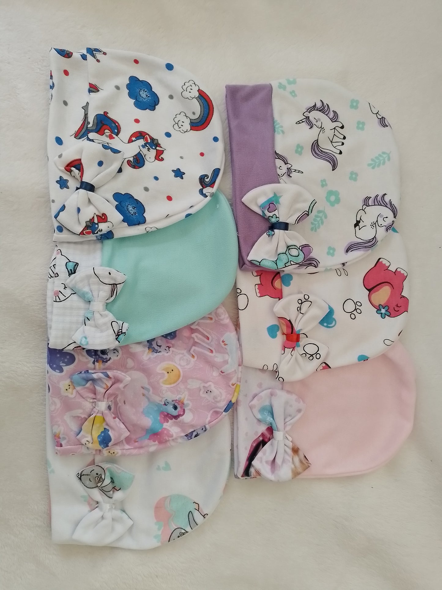 Set x7 Gorros niña