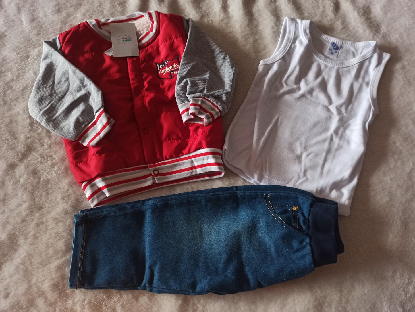 Conjunto baby auténtic x 3 piezas