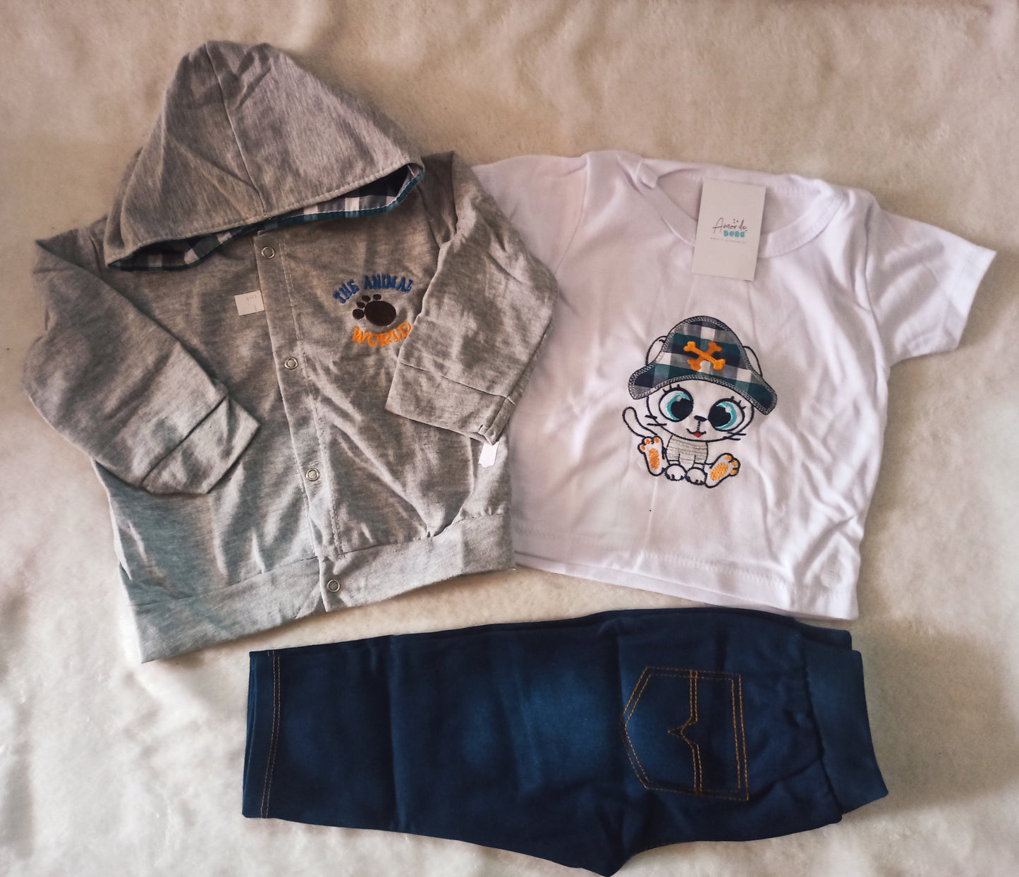 Conjunto baby pirata x 3 piezas
