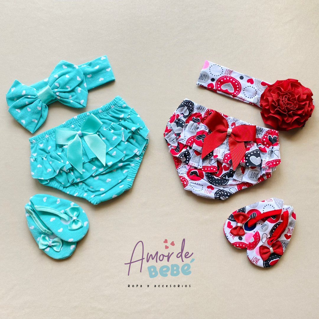 Set panty diadema y baletas