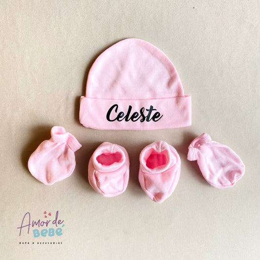 Set Personalizado Gorro, Medias y Manoplas