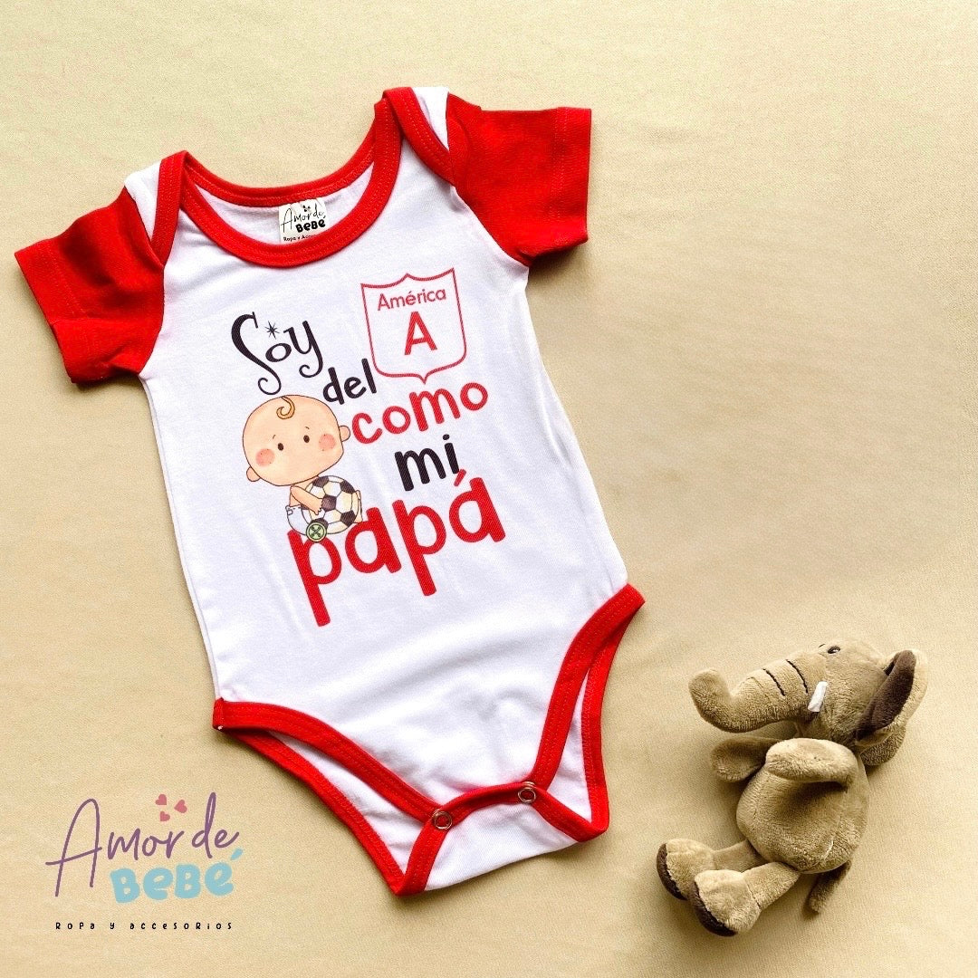 Mameluco Soy de América como mi Papá