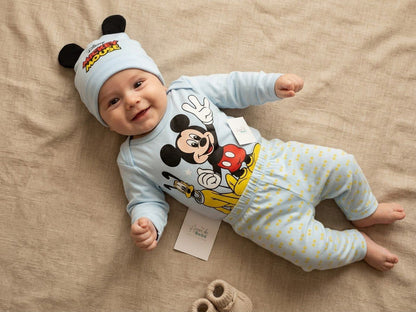 Conjunto temático x 3 piezas talla 0-3 m