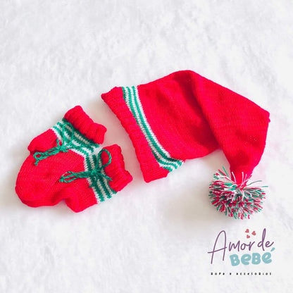 Duo gorro y medias navidad