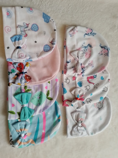 Set x7 Gorros niña