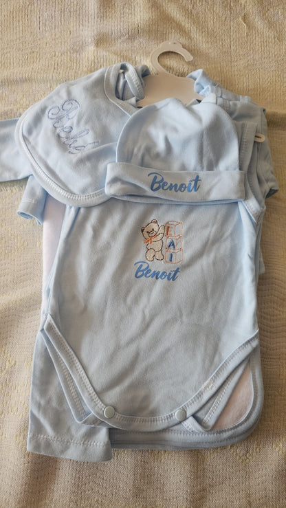 Personalizado ajuar de 9 piezas