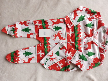 Pijama bebé navidad. Enteriza y gorro