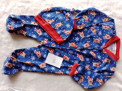 Pijama bebé navidad. Enteriza y gorro