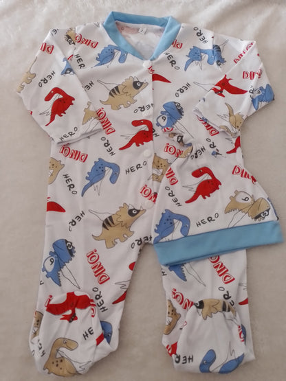 Pijama enteriza con gorro niño