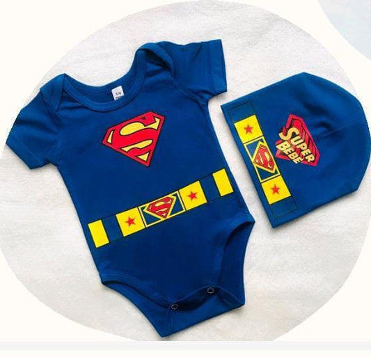 Mameluco y gorro Superman