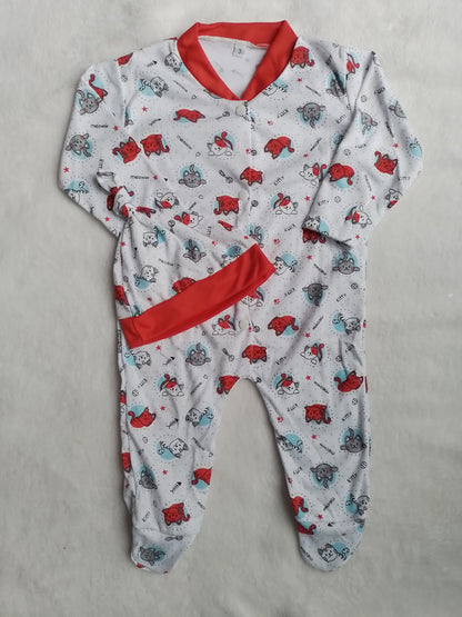 Pijama enteriza con gorro niño